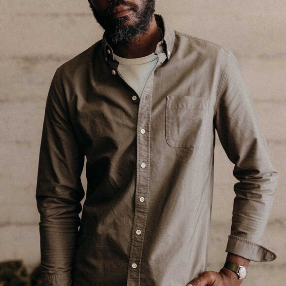 Taylor Stitch The Jack Shirt in Smoked Olive Oxford (NWT, XL / 44) - Picture 3 of 4